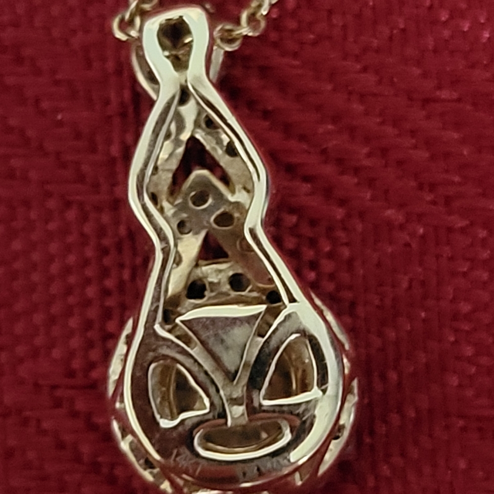 💞Le Vian 14K Dimond Pendant w Chocolate Diamonds - Picture 8 of 16